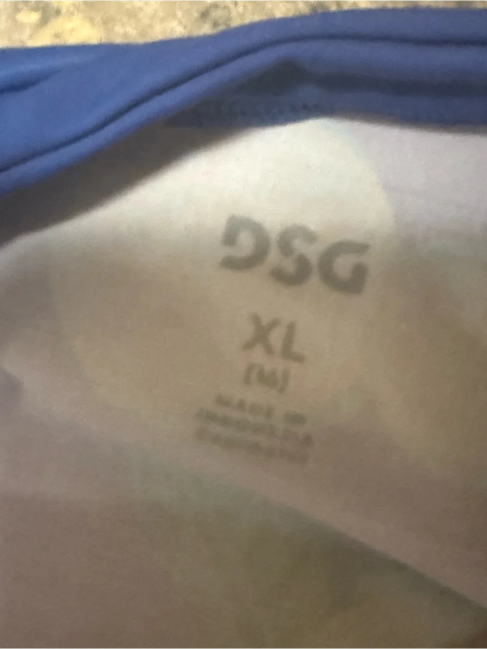 DSG GIRLS/XL GIRLS CROP RASH GUARD BLUE LEMONS